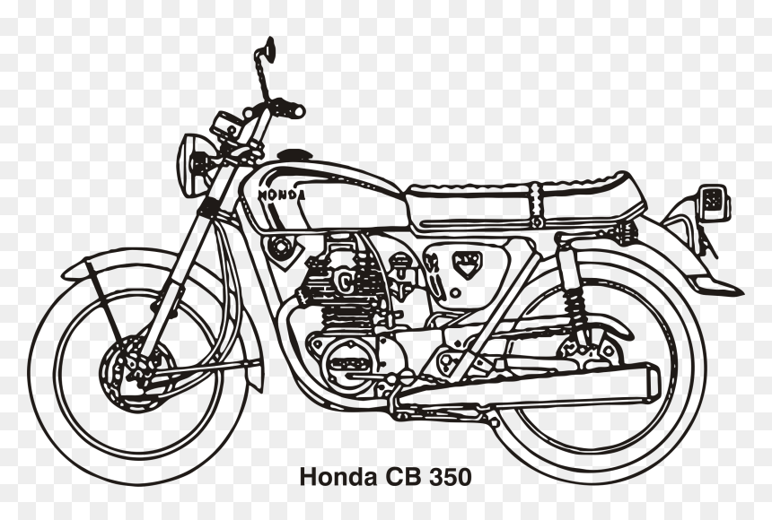 Honda Cb 350, Year 1969 Clip Arts, HD Png Download - hero honda bikes png