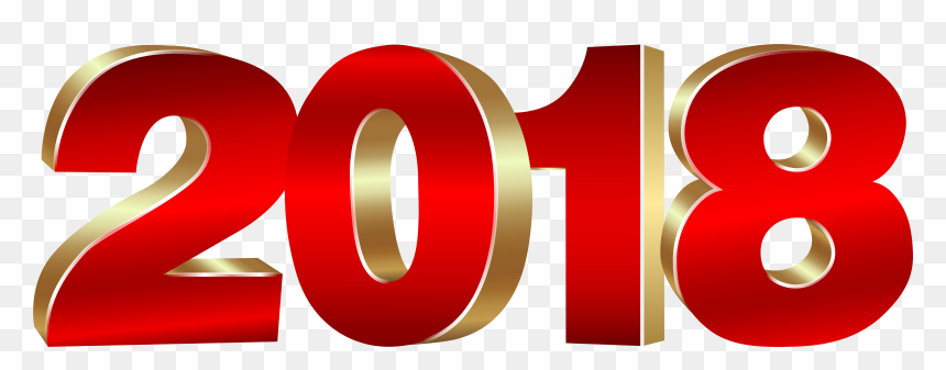 Gold And Red - 2018 Clipart Png, Transparent Png - 2018 png hd