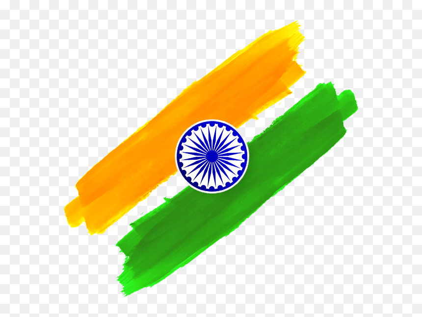 Emblem, HD Png Download - indian flag painting png