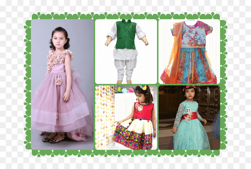 Indian Festival Dress For Kids, HD Png Download - indian baby png