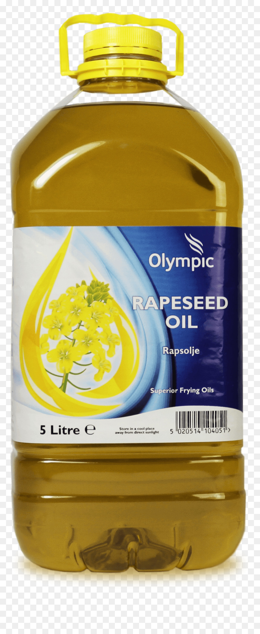 Olympic Rapeseed Oil 5l - Olympic Rapeseed Oil 5ltr, HD Png Download - cooking oil bottle png