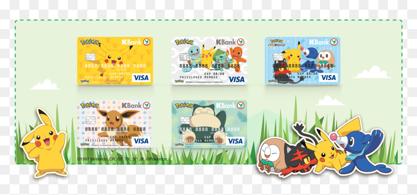บัตร กสิกร โปเก ม่อน, HD Png Download - popplio png
