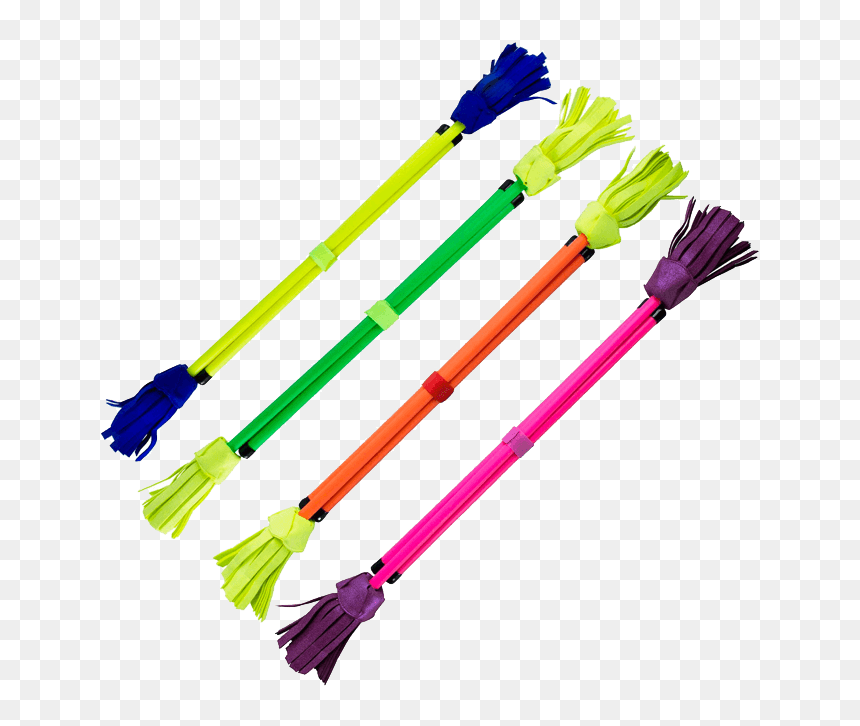 2 Juggle Dream Neo Fluoro Flower Stick And Hand Sticks, HD Png Download - flower stick png