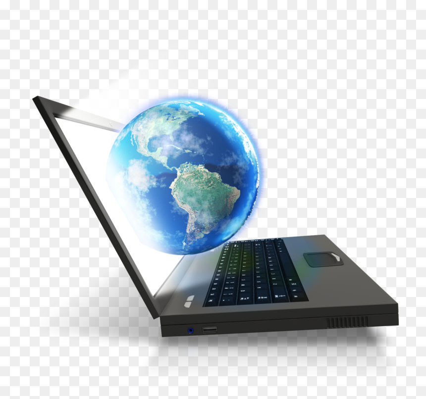 Website Clipart Laptop - Laptop And World Png, Transparent Png - leptop png