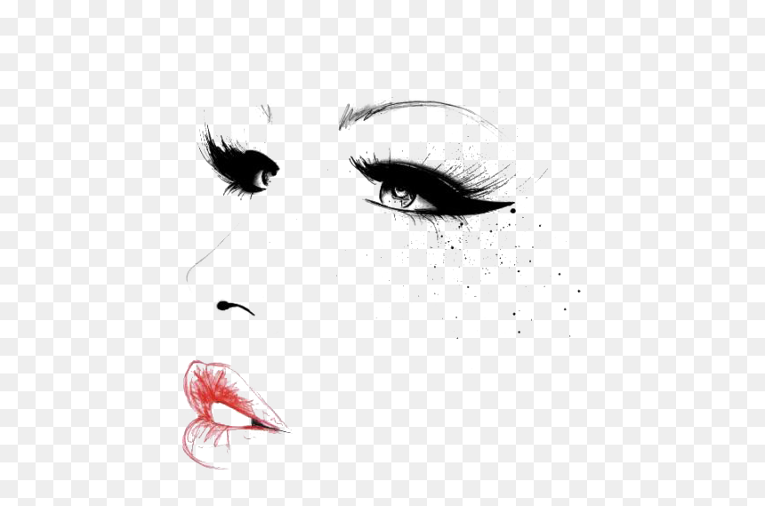 Fashion Artist Girls Illustration Cosmetics Make-up - Makeup Fashion Illustration, HD Png Download - fashion girls png