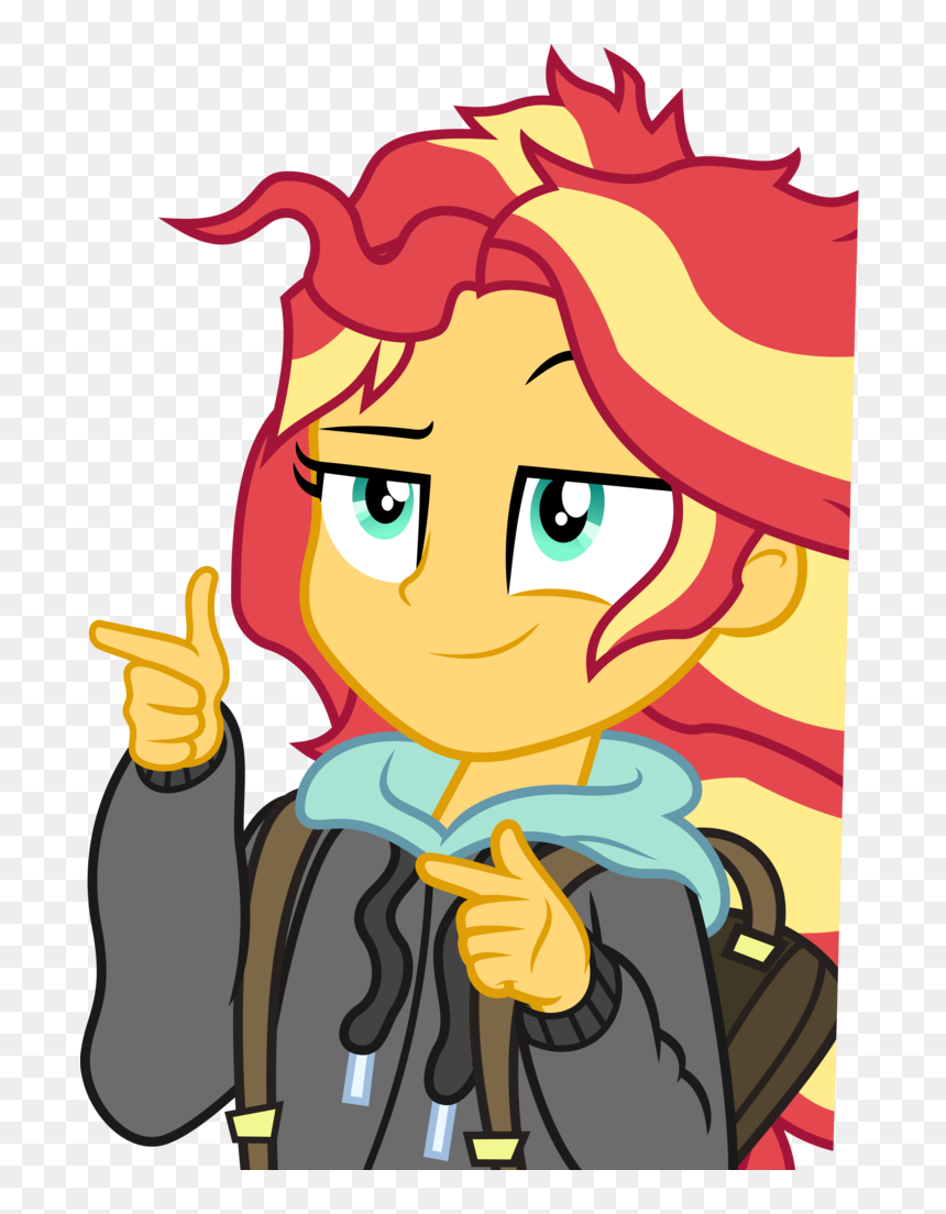 Ambassad0r, Clothes, Equestria Girls, Finger Gun, Finger - Monday Blues Sunset Shimmer, HD Png Download - ladies finger png