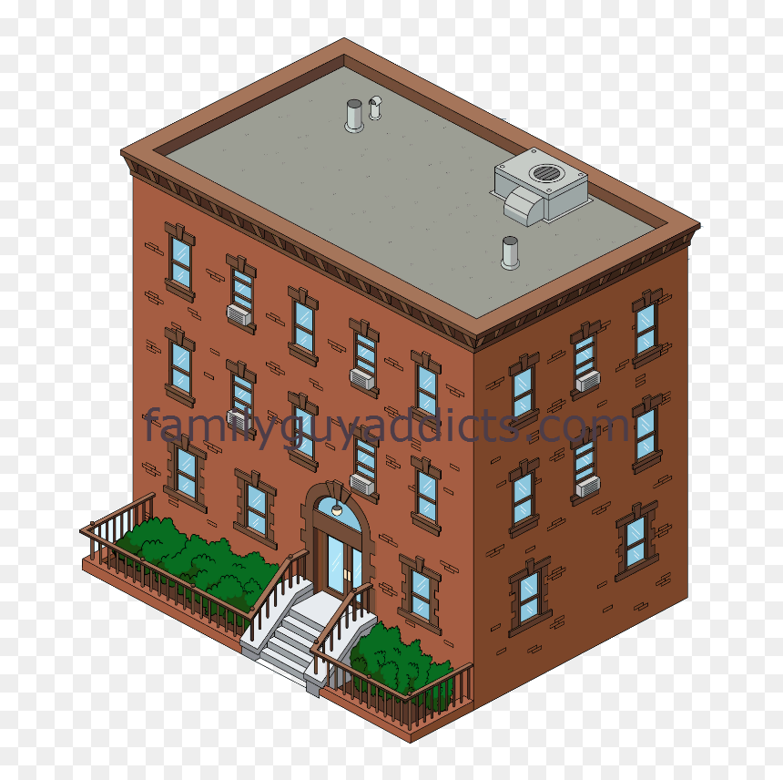 Jillians Apartment Building - Family Guy Building Apartment, HD Png Download - apartment building png