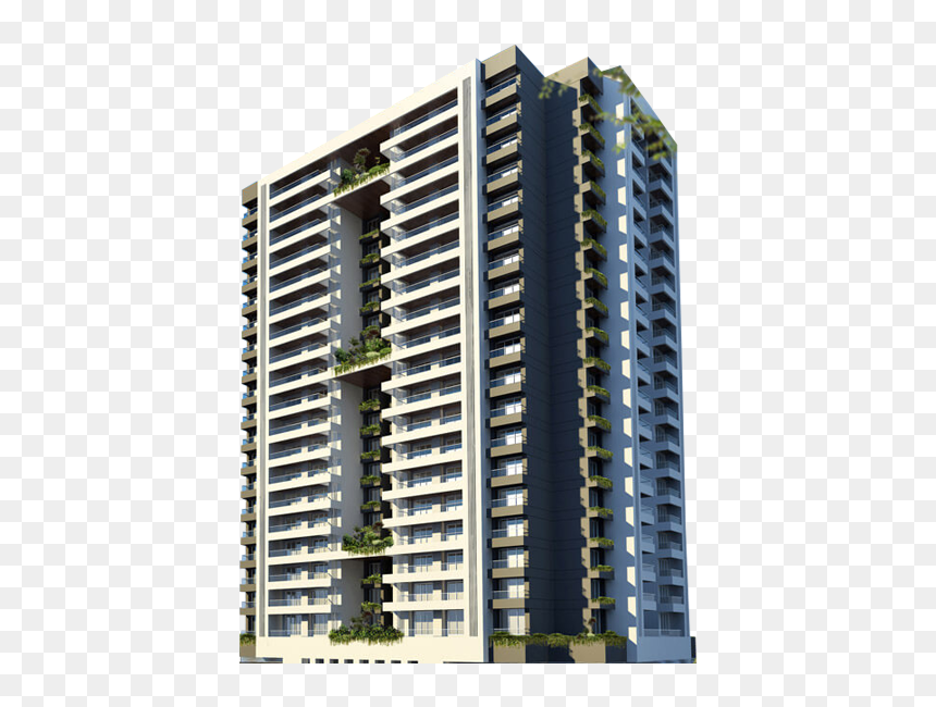 Signature Island By Sunteck Realty - Plush Apartment In Mumbai, HD Png Download - apartment building png
