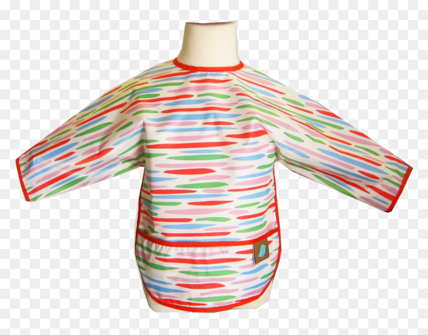 Sleeved Bib/art Smock - Blouse, HD Png Download - smock png