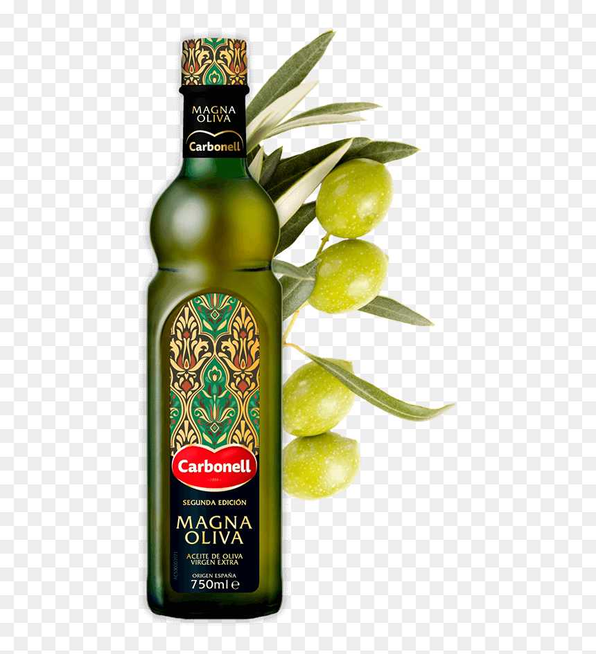 Carbonell Magna Oliva - Bottle, HD Png Download - cooking oil bottle png