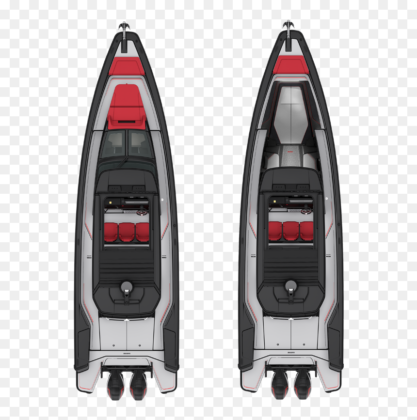 Brabus Shadow 900 St Plan View - Inflatable Boat, HD Png Download - top shadow png