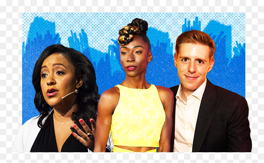 Julia Collins Angelica Ross And Mark Groden - Portable Network Graphics, HD Png Download - hairstyle png male