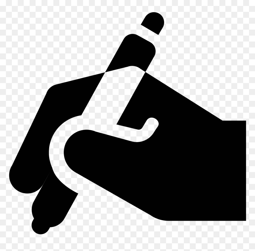 Hand With Pen Icon - Escrevendo Icon Png, Transparent Png - pen in hand png
