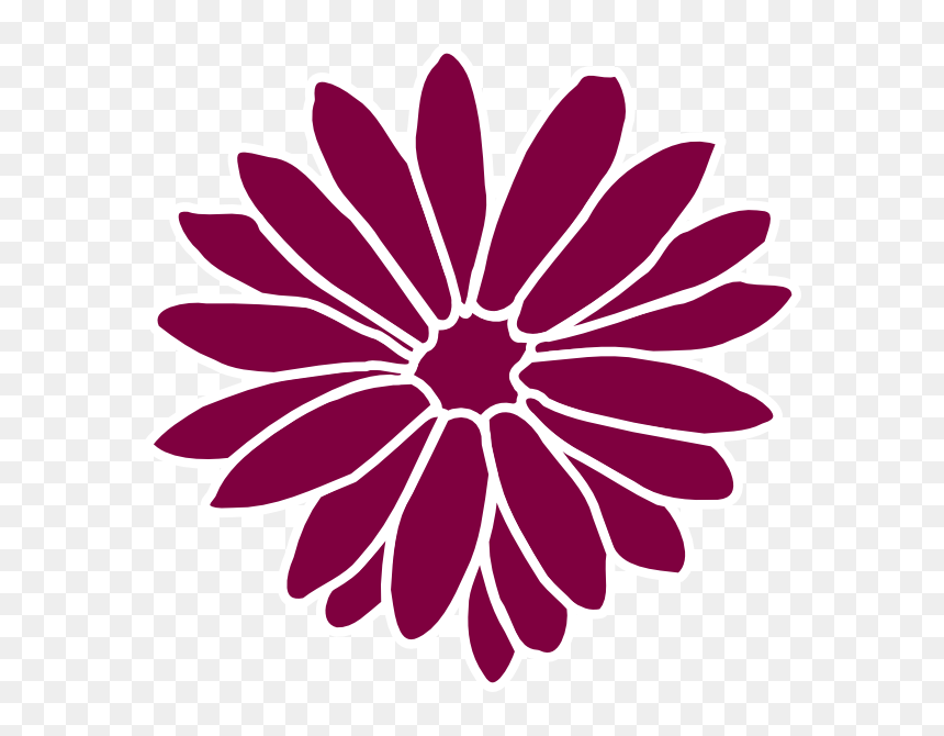 Dahlia Purple Purple Clip Art At Clker, HD Png Download - dahlia flower png