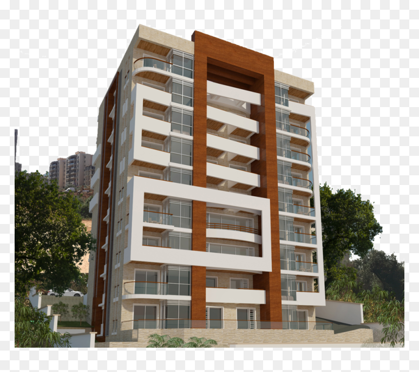 Ks - Tower Block, HD Png Download - apartment building png