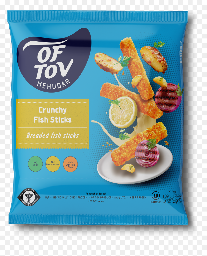 Crunchy Fish Sticks Front - Tov, HD Png Download - fish group png