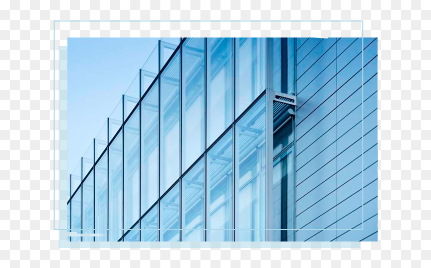 Gaz - Curtain Wall High Rise, HD Png Download - decorative blue line png