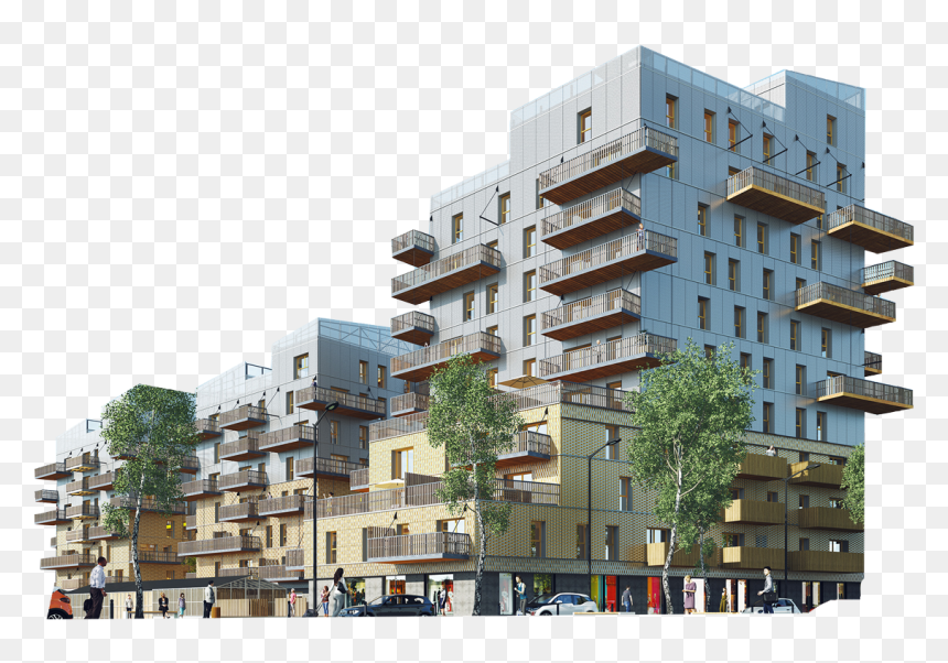 Artlantis, HD Png Download - apartment building png
