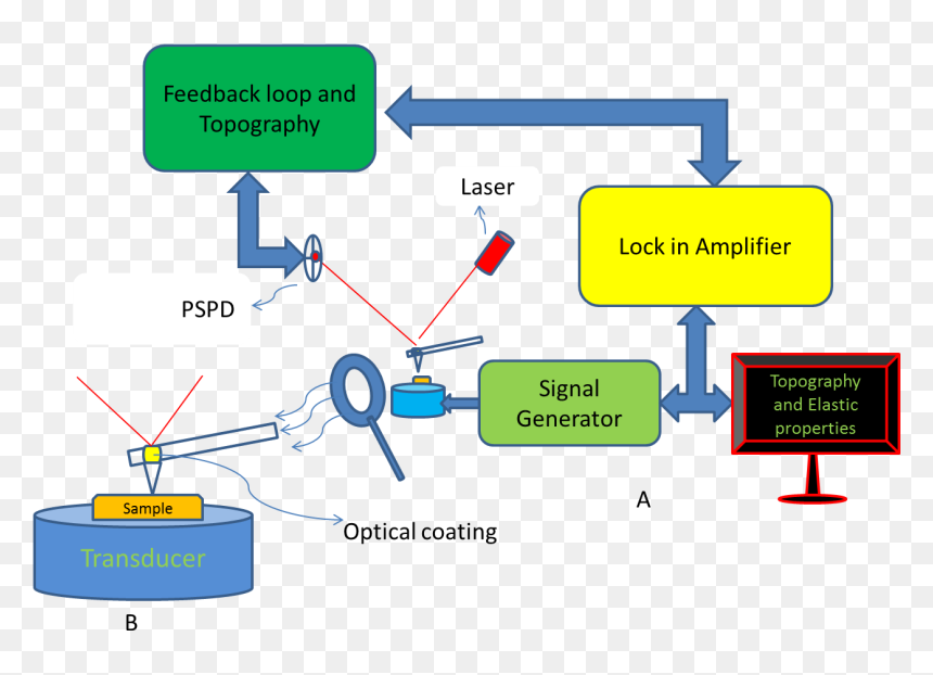 Atomic Force Acoustic Microscopy - Scanning Laser Acoustic Microscopy, HD Png Download - microscope png images