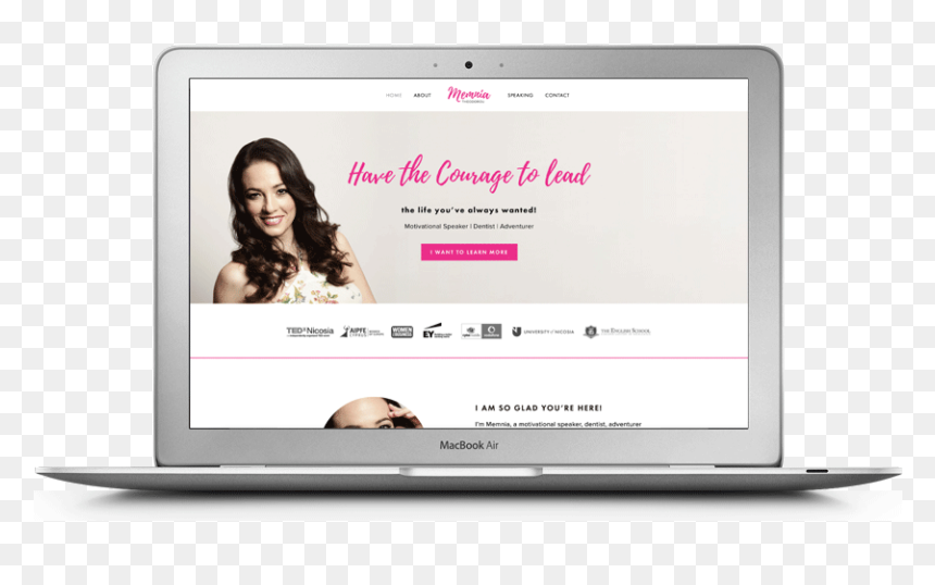 Memnia Theodorou Laptop, HD Png Download - woman with laptop png