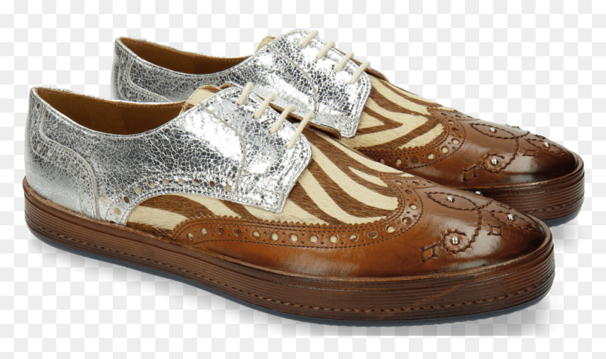Derby Shoes Alfred 5 Hair On Wood Zebra Silver - Slip-on Shoe, HD Png Download - zebra png images