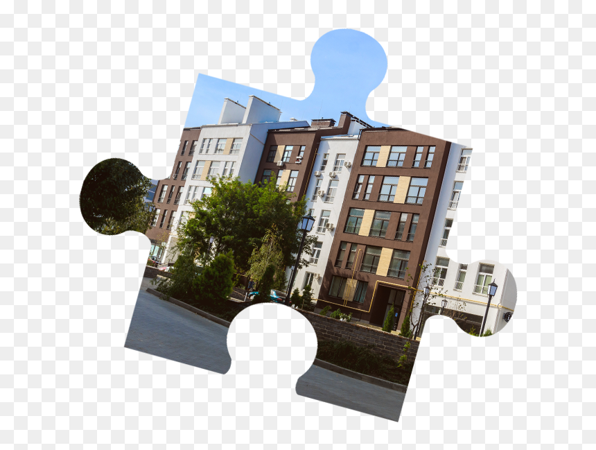 Puzzle Piece Of Nyc Apartment Buildings - House, HD Png Download - apartment building png