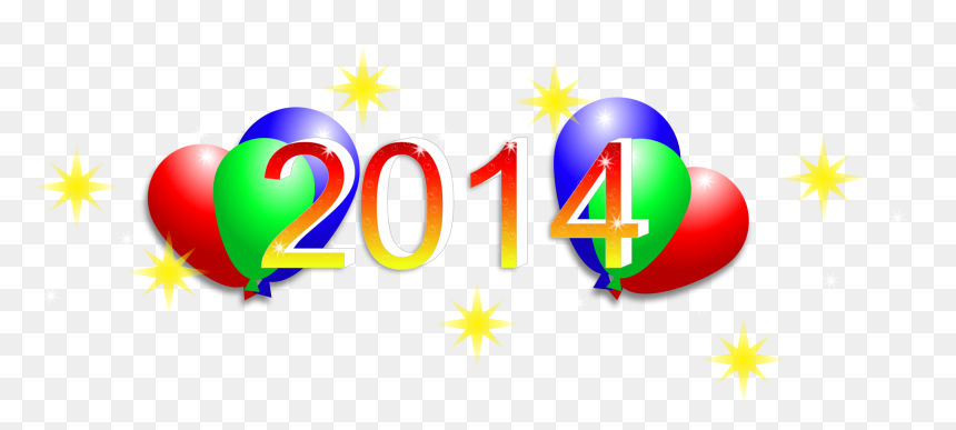 Calendar Panda Images - 2014 Clipart, HD Png Download - happy new year 2017 text png