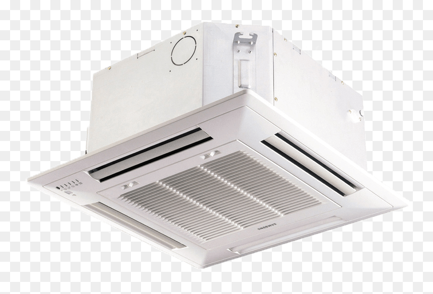 Inverter 4 Way Cassette - Samsung Air Conditioner Ceiling, HD Png Download - samsung air conditioner png