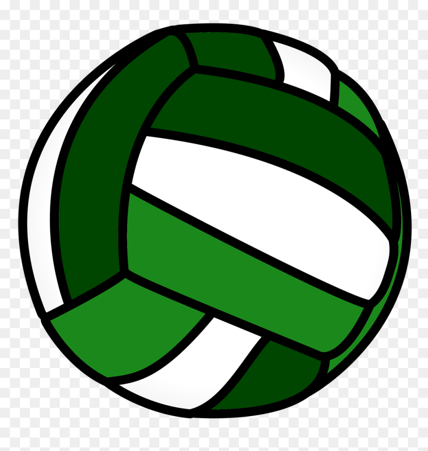 Athletics Girls Volleyball - Green Volleyball Clipart Transparent, HD Png Download - volleyball png images