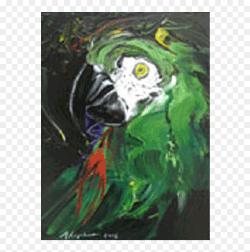 Bird 22, Green Parrot - Visual Arts, HD Png Download - green parrot png