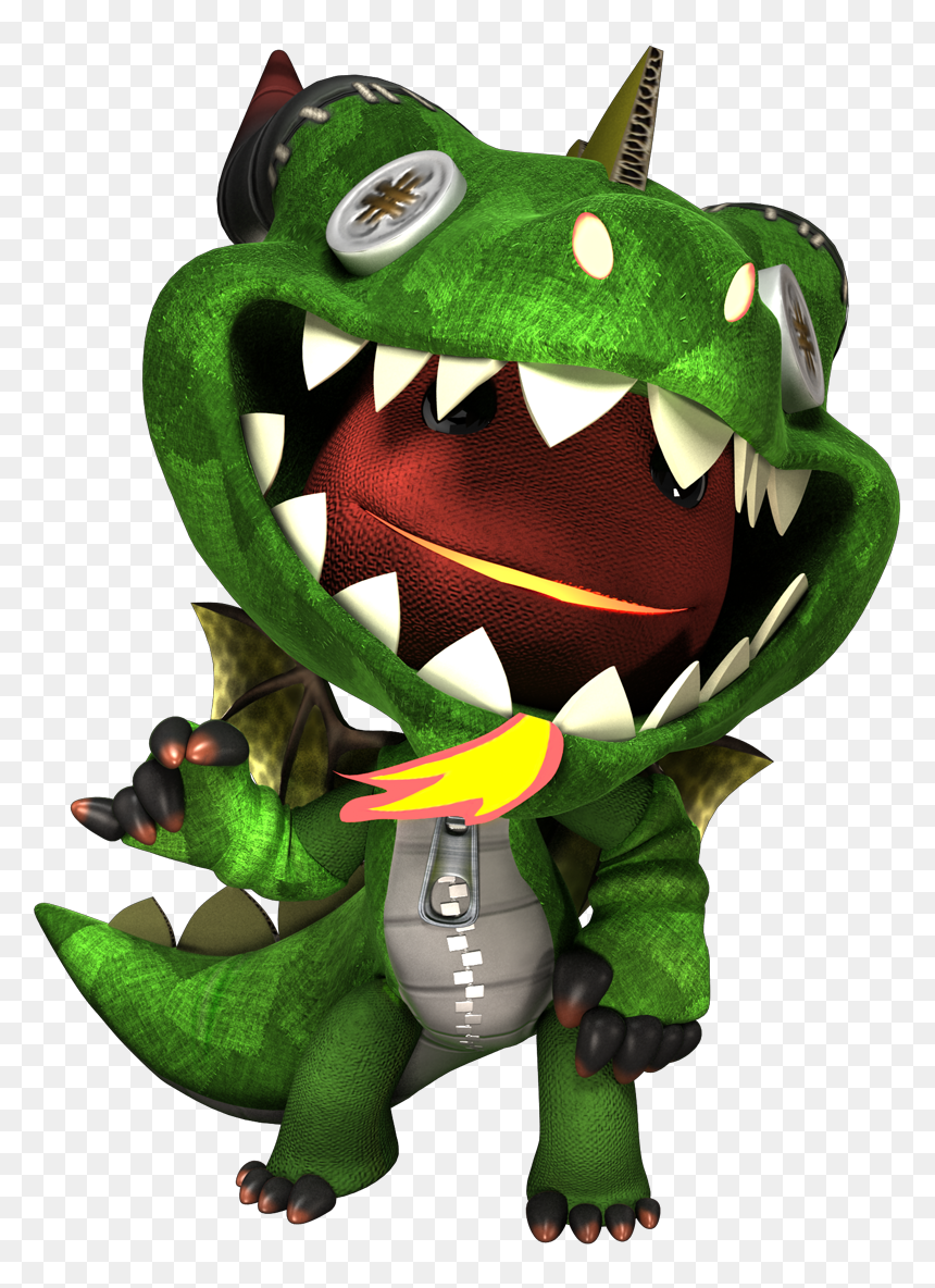 Little Big Planet Dragon Costume, HD Png Download - coc dragon png