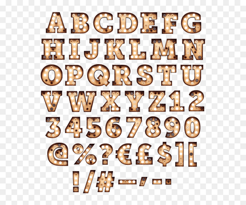 Light Vintage Font - Light Bulb Letters Png, Transparent Png - png light download
