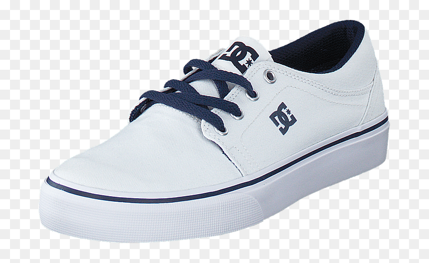Dc Shoes Children Dc Kids Trase Tx Shoe White/navy - Shoe, HD Png Download - kids shoes png