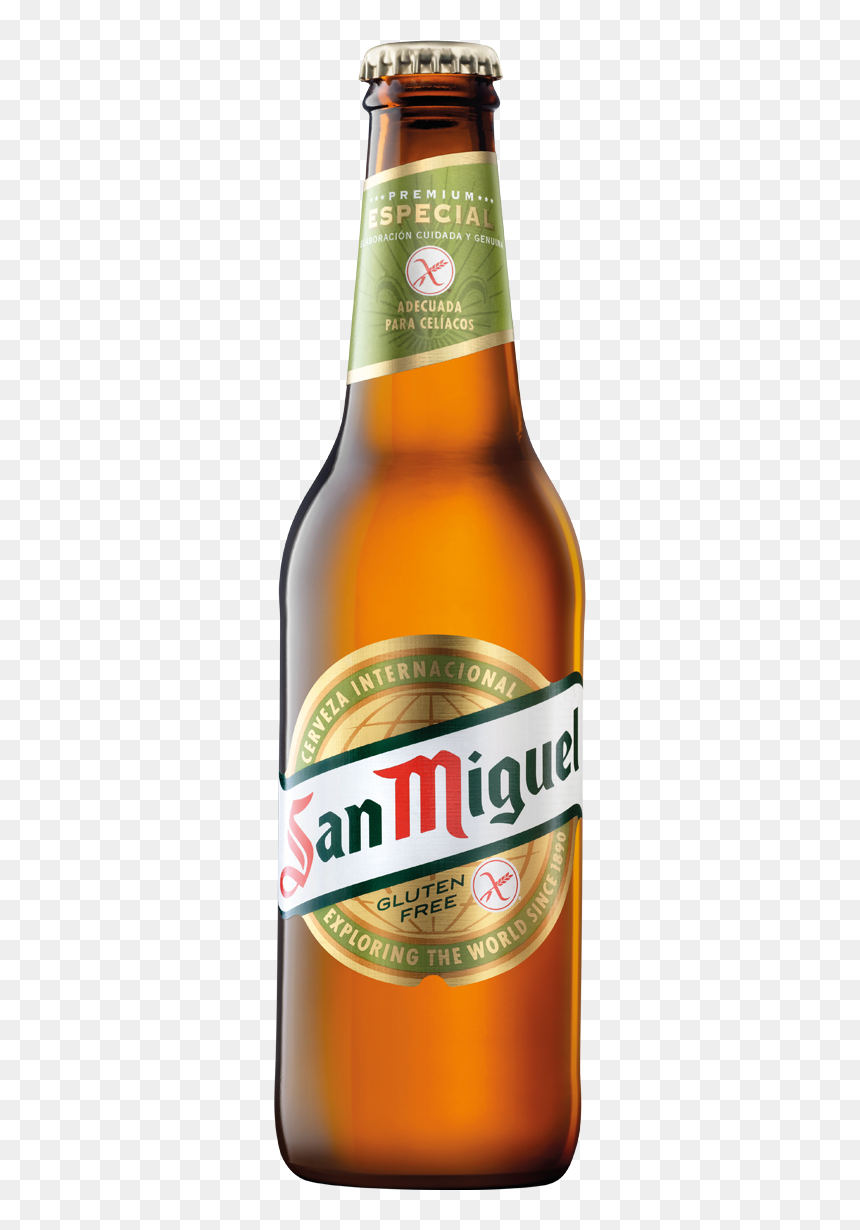 San Miguel Gluten Free - San Miguel Beer Gluten Free, HD Png Download - open beer bottle png