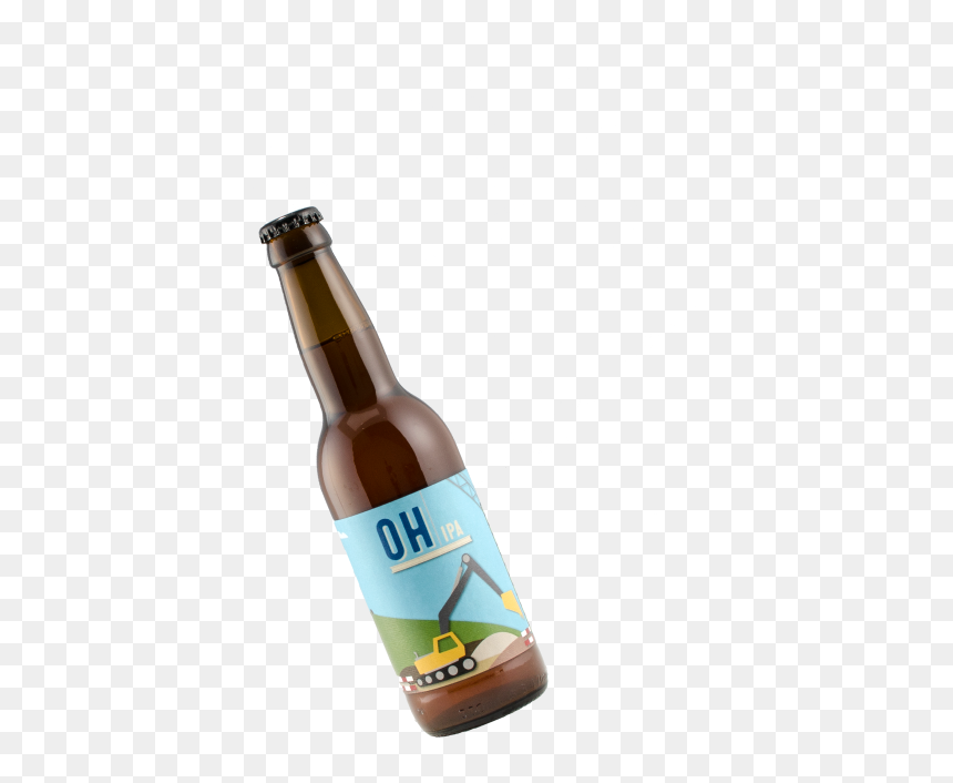 Glass Bottle, HD Png Download - open beer bottle png