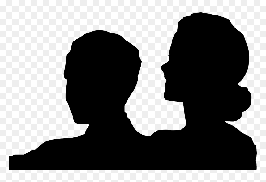 People Watching Tv Silhouette, HD Png Download - people watching png