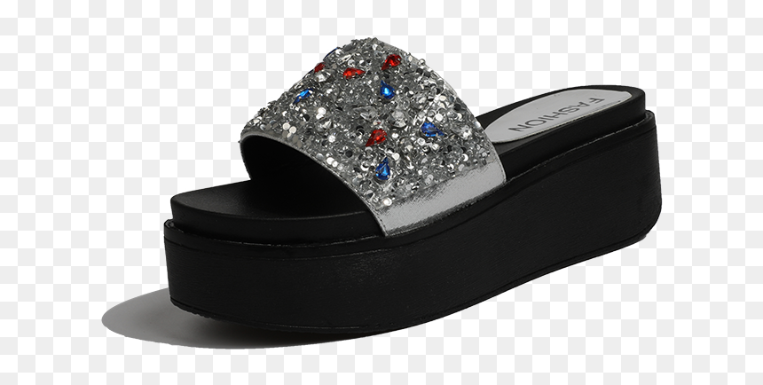 Slide Sandal, HD Png Download - female shoes png