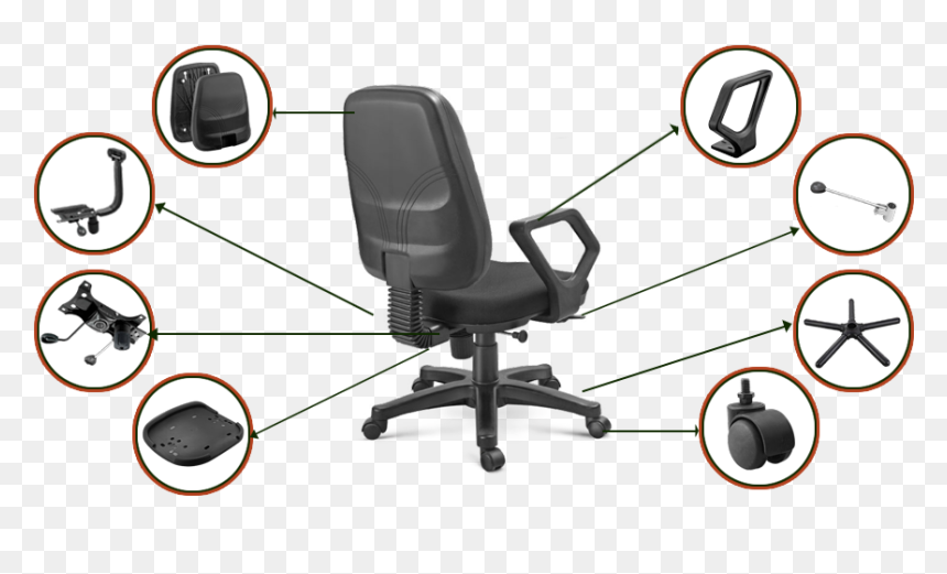 Chair Accessories, HD Png Download - revolving chair png