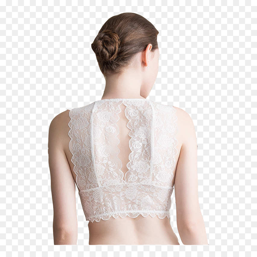 Women"s Lace Bra Solid Color Wireless Beauty Back Seamless - Photo Shoot, HD Png Download - seamless lace png