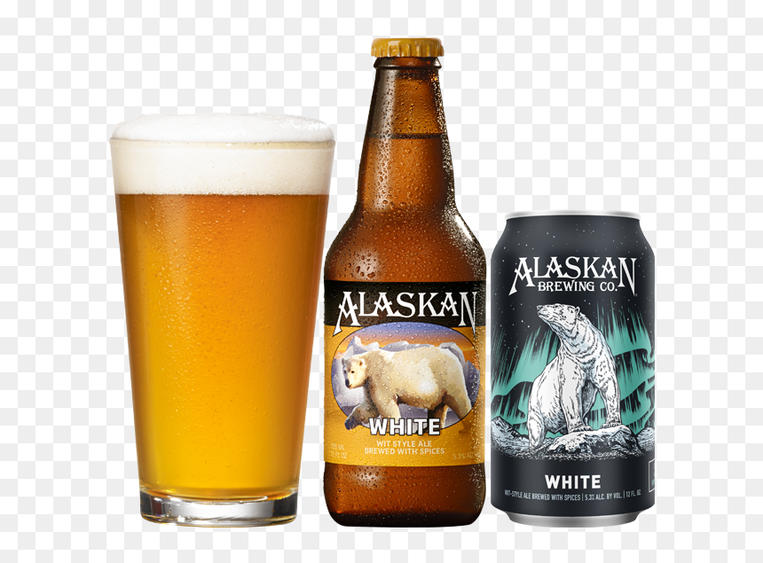 Alaskan Brewing Company White, HD Png Download - open beer bottle png