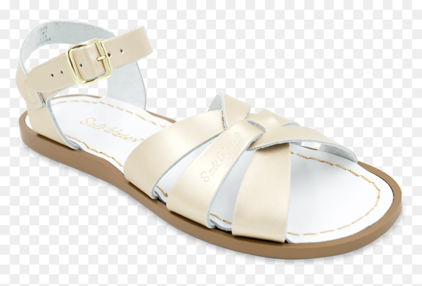Women Sized Original Salt Water Sandal In Gold Color - Sandal, HD Png Download - female shoes png