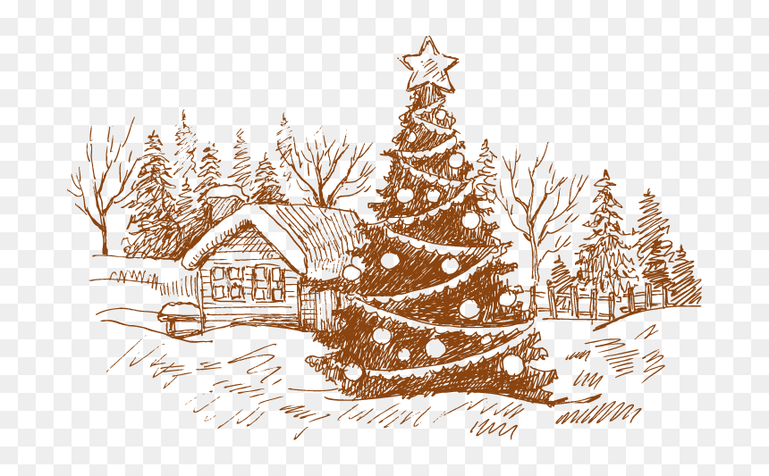 Image Royalty Free Download Card Drawing House, HD Png Download - christmas cards png