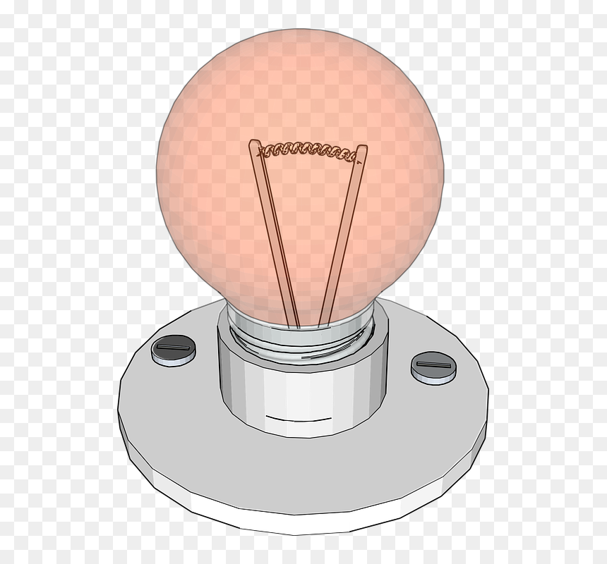 Bulb With Holder Png, Transparent Png - bulb illustration png