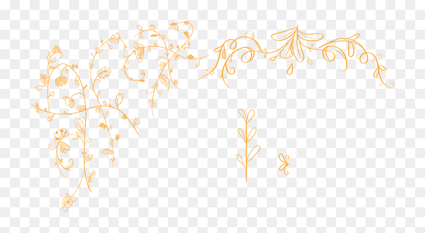 Picture - Calligraphy, HD Png Download - gold floral design png