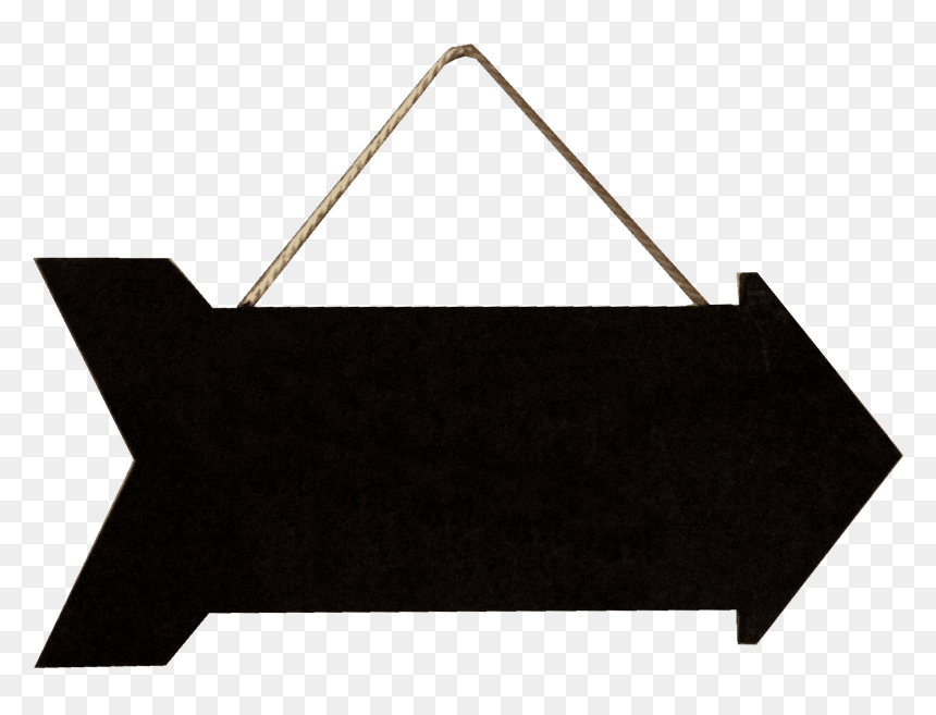 Blackboard Chalkboard Arrow - Handbag, HD Png Download - chalkboard arrow png
