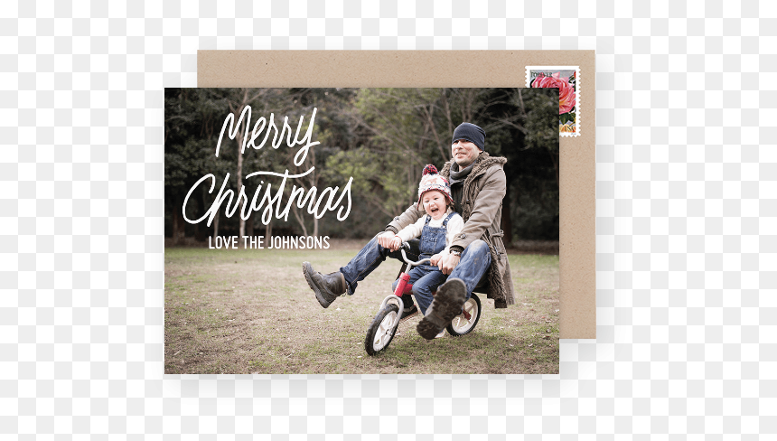 Script Photo Christmas Card - Sidecar, HD Png Download - christmas cards png