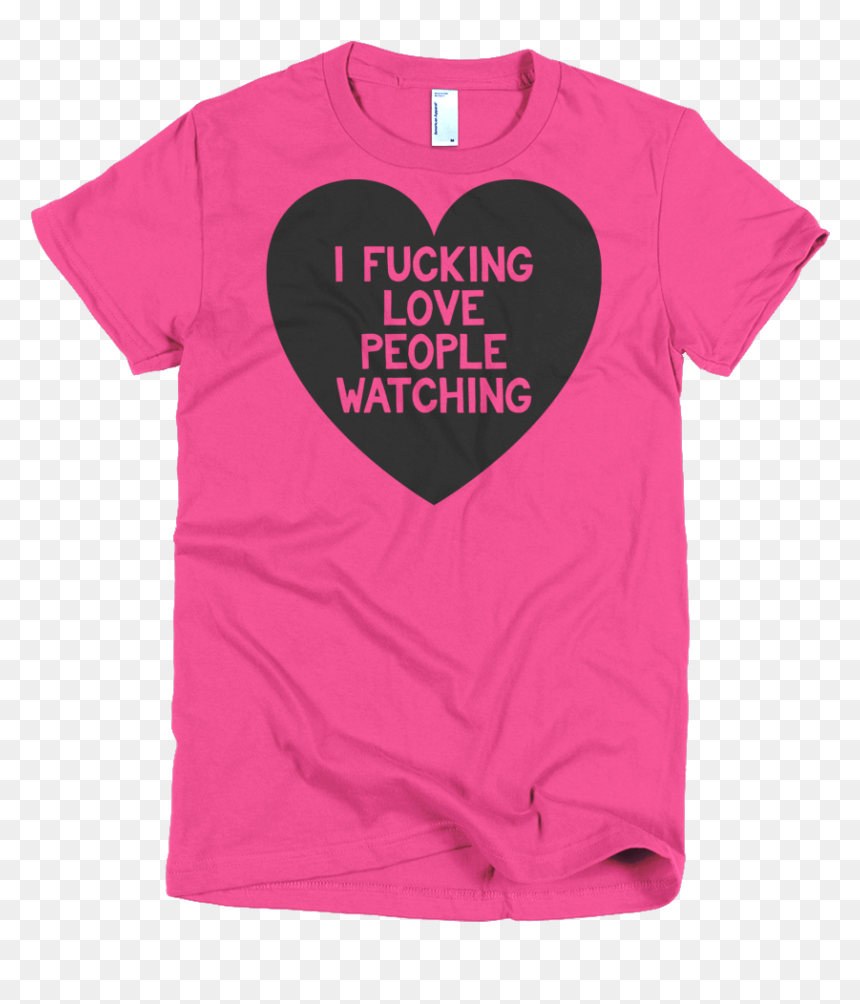Pitbull Love T Shirt , Png Download - Day Of Pink T Shirts, Transparent Png - people watching png