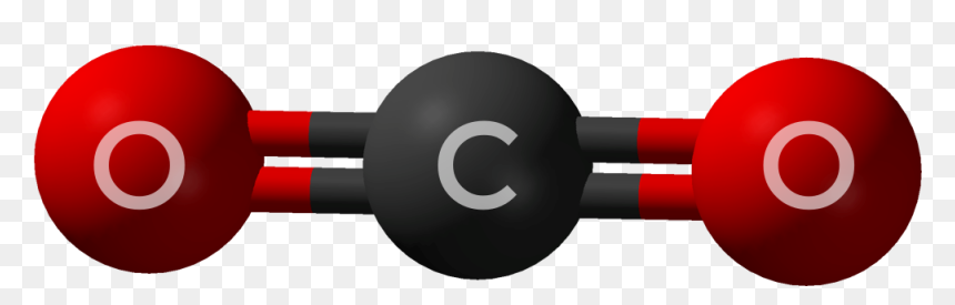 Molécula 3d Do Dióxido De Carbono - Carbon Dioxide Molecule Png, Transparent Png - carbon dioxide png
