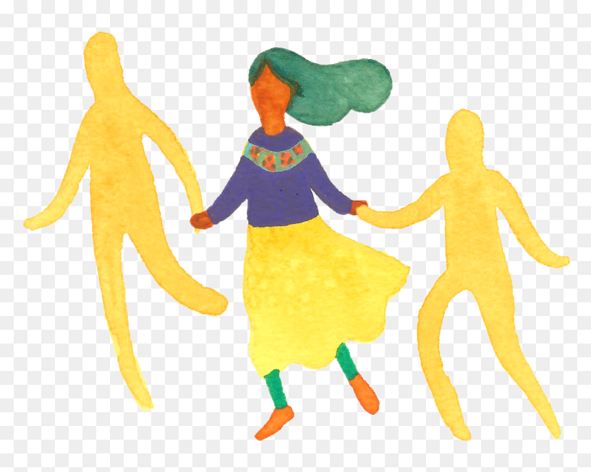 Circle Dance Illustration, HD Png Download - joining hands png