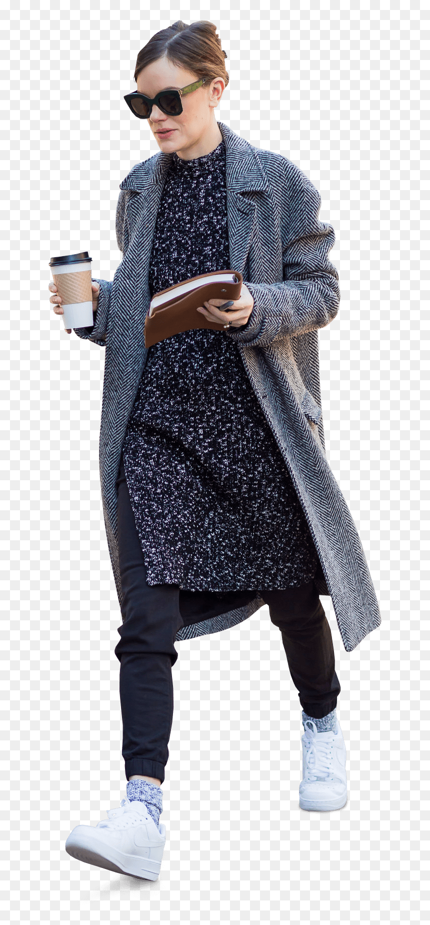 Socks And Sneakers Winter, HD Png Download - cutout people png